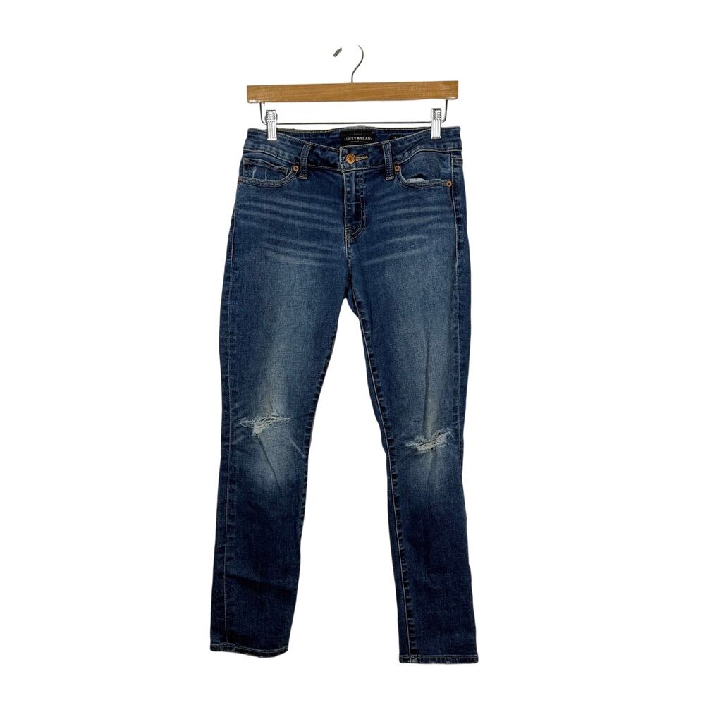 Lucky‎ Brand Lolita Skinny Ankle Jeans Women's Size 4/27 Blue Denim Distressed